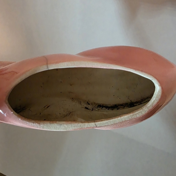 Charming Pink Cat Figurine with Blue Bow - Picture 3 of 7